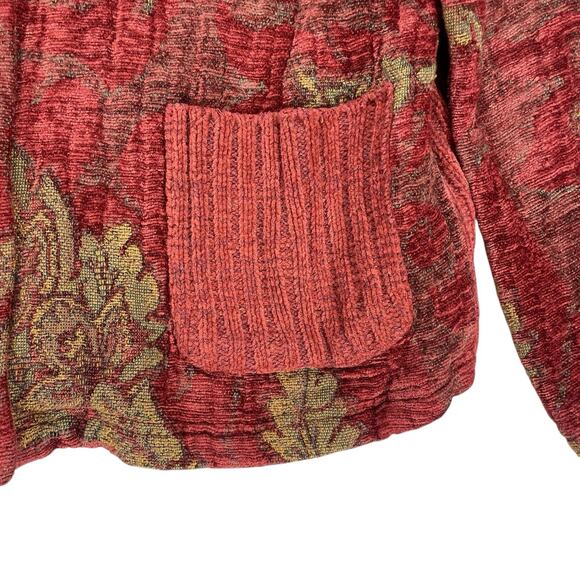 VTG Susan Bristol 90s Floral Boho Fairy Grunge Tapestry Jacket Cardigan Sz Small - Picture 5 of 12
